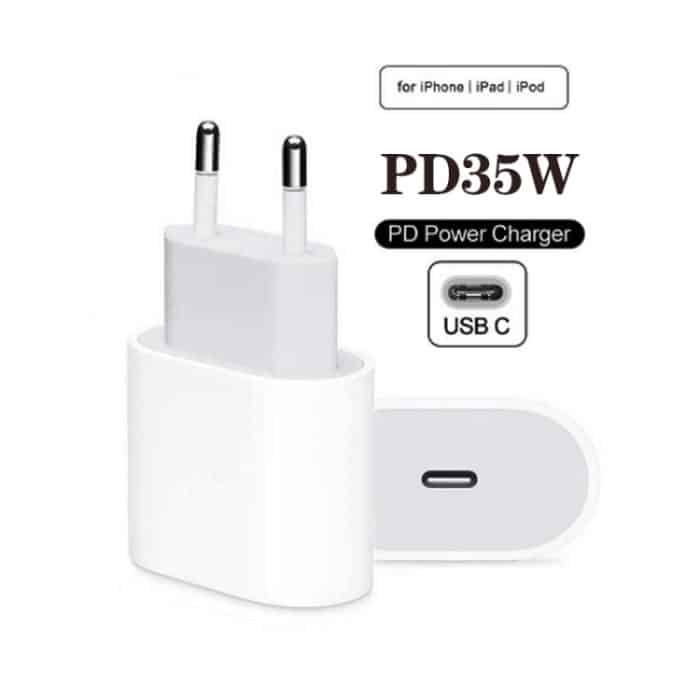 PD35W USB-C/Typ-C-Port-Ladegerät für iPhone/iPad-Serie, EU-Stecker – Bild 2