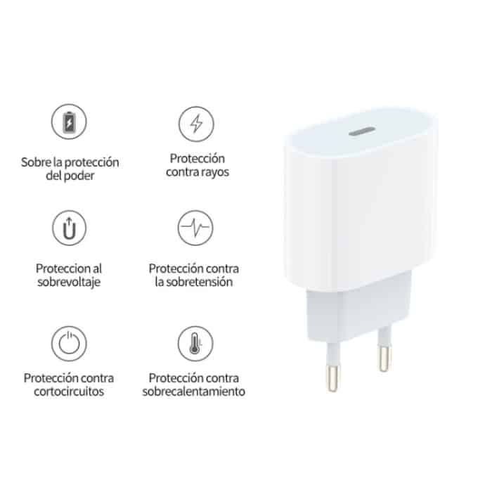 PD35W USB-C/Typ-C-Port-Ladegerät für iPhone/iPad-Serie, EU-Stecker – Bild 4