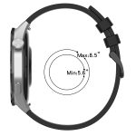 22 mm strukturiertes, einfarbiges Silikon-Uhrenarmband, For Garmin Forerunner 255 Music, For Garmin Venu 2, For Garmin Vivoactive 4 – Bild 6
