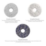 JUNSUNMAY 4 Stück waschbare Wischpads Ersatz für ECOVACS DEEBOT X1 Turbo / X2 Omni / T20 Pro – Bild 4