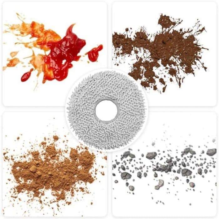 JUNSUNMAY 4 Stück waschbare Wischpads Ersatz für ECOVACS DEEBOT X1 Turbo / X2 Omni / T20 Pro – Bild 6