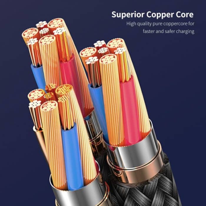 ENKAY 6-in-1 5A USB + Typ-C auf Typ-C / 8 Pin / Micro USB Multifunktions-Schnellladekabel – Bild 8