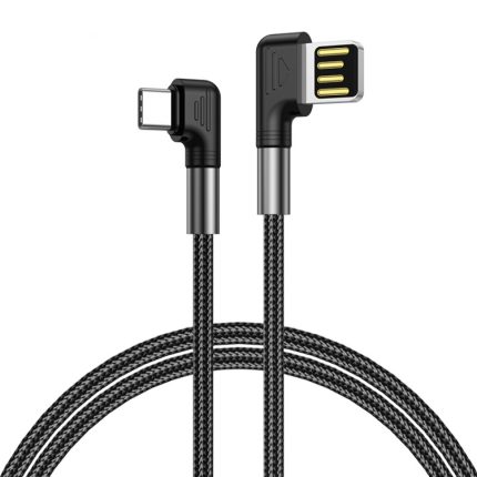 ENKAY 3A Elbow Reversibles USB-zu-Winkel-Typ-C-Schnelllade-Datenkabel