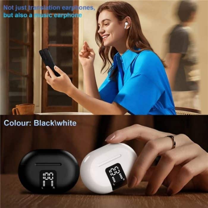 M10 Wireless Bluetooth Smart Voice Translator Headset Mehrere Sprachen Übersetzungskopfhörer – Bild 8