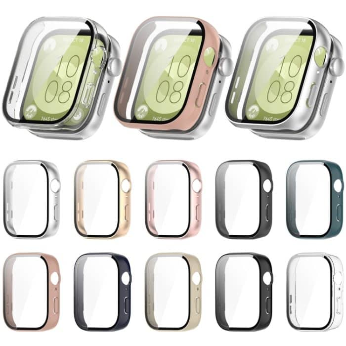 Integrierte Uhrenschutzhülle aus PC + gehärtetem Film, For Huawei Watch Fit 3 – Bild 2