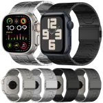 Uhrenarmband aus Edelstahl mit Normannenschließe, For Apple Watch SE 2023 44mm, For Apple Watch Ultra 2 49mm, For Apple Watch Series 9 45mm, For Apple Watch Ultra 49mm, For Apple Watch Series 8 45mm, For Apple Watch SE 2022 44mm... – Bild 2