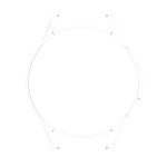 Für Samsung Galaxy Watch FE 40 mm Half Pack Hollow PC Watch Schutzhülle – Bild 5
