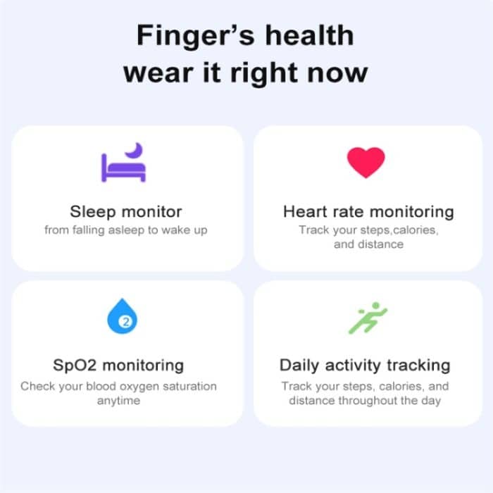 R06 SIZE 10 Smart Ring, unterstützt Herzfrequenz / Blutsauerstoff / Schlafüberwachung / mehrere Sportmodi – Bild 4