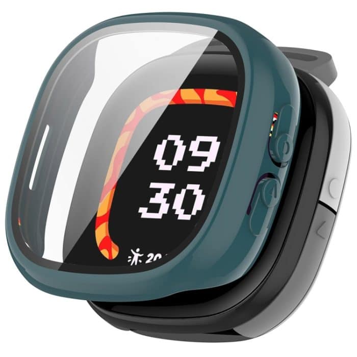 Für Fitbit Ace LTE PC + gehärtete Glasfolie Integrierte Uhrenschutzhülle – Bild 1