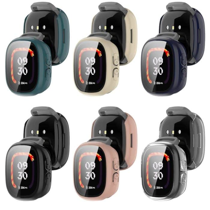 Für Fitbit Ace LTE PC + gehärtete Glasfolie Integrierte Uhrenschutzhülle – Bild 6