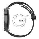 22 mm faltbares Uhrenarmband aus Silikon mit magnetischer Schnalle, For Garmin Forerunner 255, For Garmin Venu 2 – Bild 4