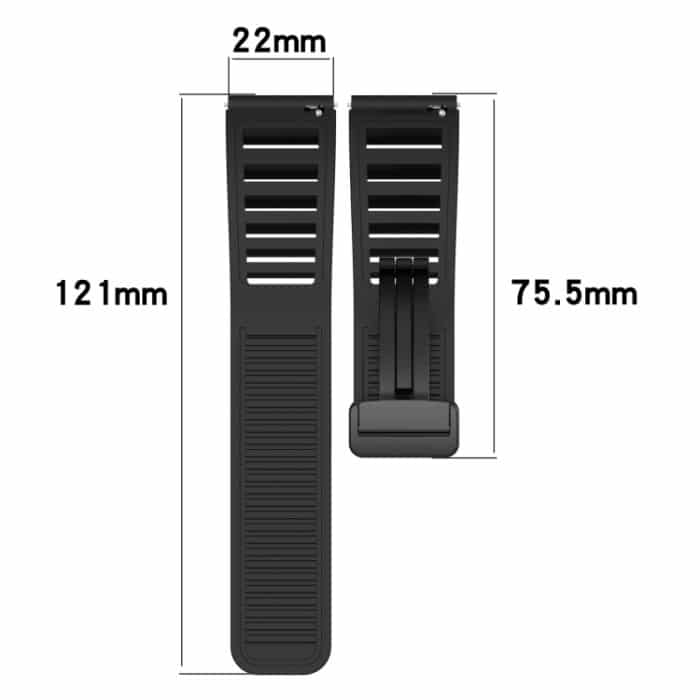 22 mm faltbares Uhrenarmband aus Silikon mit magnetischer Schnalle, For Garmin Forerunner 255, For Garmin Venu 2 – Bild 5