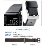 Uhrenarmband aus echtem Leder und Hybrid-Silikon, For Apple Watch Series 7 41mm, For Apple Watch Series 7 45mm, For Apple Watch SE 40mm, For Apple Watch SE 44mm, For Apple Watch Series 6 40mm, For Apple Watch Series 6 44mm, For Apple Watch Series 5 44m... – Bild 4