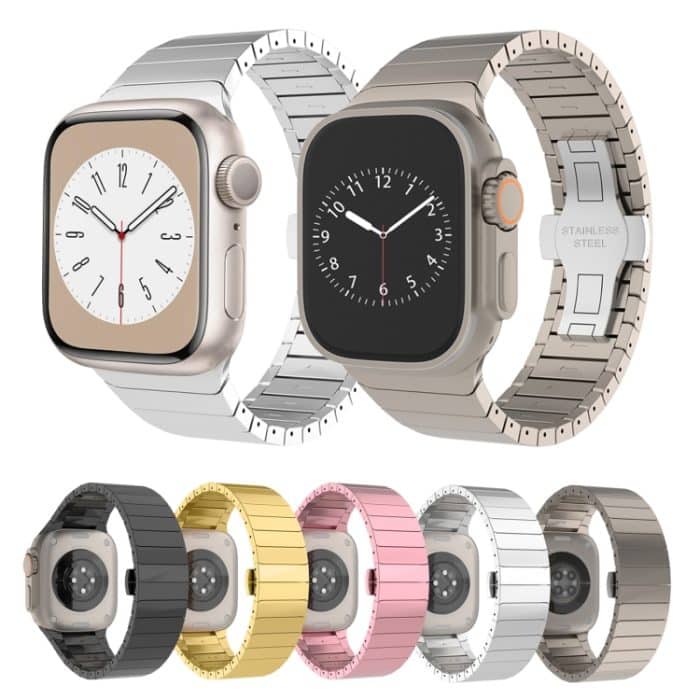 Uhrenarmband mit Schmetterlingsschnalle und Lackierung aus einer Perle, For Apple Watch Series 4 44mm, For Apple Watch Series 3 42mm – Bild 2