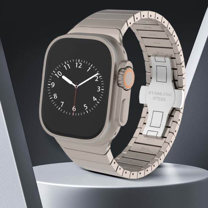 Uhrenarmband mit Schmetterlingsschnalle und Lackierung aus einer Perle, For Apple Watch Series 4 44mm, For Apple Watch Series 3 42mm – Bild 3