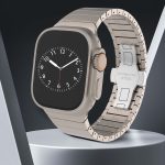 Uhrenarmband mit Schmetterlingsschnalle und Lackierung aus einer Perle, For Apple Watch SE 2023 44mm, For Apple Watch Ultra 2 49mm, For Apple Watch Series 9 45mm, For Apple Watch Ultra 49mm, For Apple Watch Series 8 45mm, For Apple Watch SE 2022 44mm... – Bild 3