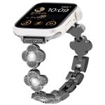 Uhrenarmband aus Metall mit vierblättrigem Kleeblatt und Schnellverschluss, For Apple Watch SE 2022 44mm, For Apple Watch Series 7 41mm, For Apple Watch Series 7 45mm, For Apple Watch Series 6 40mm, For Apple Watch Series 6 44mm...