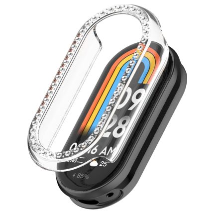 Diamant-Halbabdeckung, hohle PC-Uhrenschutzhülle, For Xiaomi Smart Band 9 NFC, For Xiaomi Smart Band 9