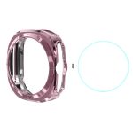 ENKAY Hat-Prince Galvanisiertes weiches TPU-Gehäuse + 0,2 mm 9H Glas-Displayschutz, For Samsung Galaxy Watch Ultra 47mm / Ultra 2025