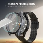 ENKAY Hat-Prince Galvanisiertes Hart-PC-Gehäuse + 0,2 mm 9H Glas-Displayschutz, For Samsung Galaxy Watch7 44mm, For Samsung Galaxy Watch7 40mm – Bild 4