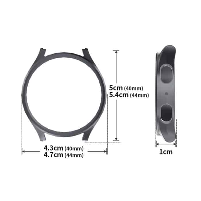 ENKAY Hat-Prince Galvanisiertes Hart-PC-Gehäuse + 0,2 mm 9H Glas-Displayschutz, For Samsung Galaxy Watch7 44mm, For Samsung Galaxy Watch7 40mm – Bild 5