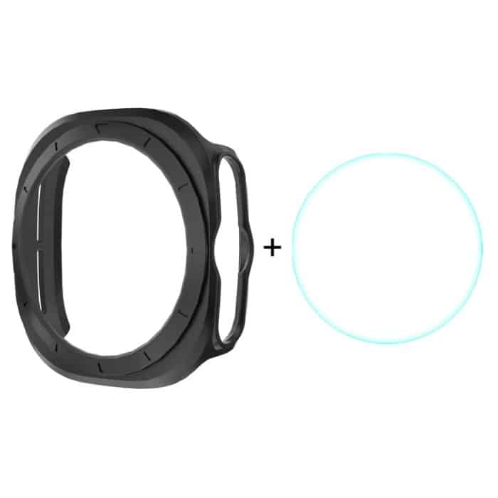 ENKAY Hat-Prince Galvanisiertes Hart-PC-Gehäuse + 0,2 mm 9H Glas-Displayschutz, For Samsung Galaxy Watch Ultra 47mm / Ultra 2025 – Bild 1