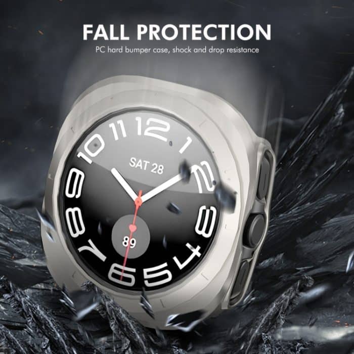 ENKAY Hat-Prince Galvanisiertes Hart-PC-Gehäuse + 0,2 mm 9H Glas-Displayschutz, For Samsung Galaxy Watch Ultra 47mm / Ultra 2025 – Bild 4