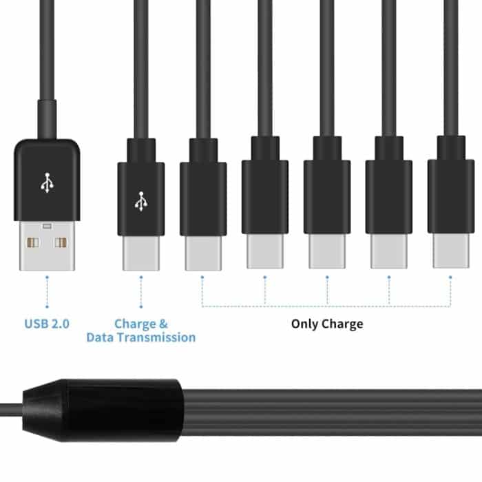 JUNSUNMAY 6-in-1-USB-2.0-auf-Typ-C-Splitterkabel – Bild 5