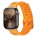 Uhrenarmband aus Leder und Silikon, For Apple Watch Series 10 46mm, For Apple Watch SE 2023 44mm, For Apple Watch Ultra 2 49mm, For Apple Watch Series 9 45mm, For Apple Watch Ultra 49mm, For Apple Watch Series 8 45mm, For Apple Watch SE 2022 44mm...