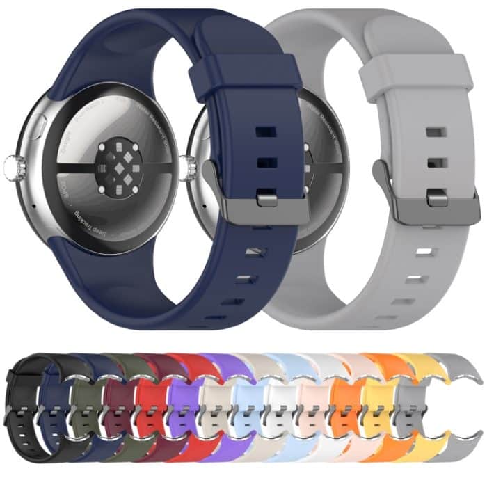 Einfarbiges Sport-Uhrenarmband aus Silikon, For Google Pixel Watch 3 45mm – Bild 3