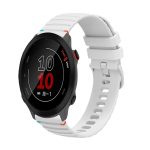 Uhrenarmband aus Silikon mit gewellten, gepunkteten Nähten, 20 mm, For Garmin Forerunner 158, For Garmin Forerunner 245 Music, For Garmin Forerunner 645, For Garmin Vivomove