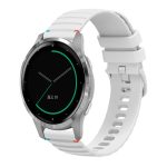 Uhrenarmband aus Silikon mit gewellten, gepunkteten Nähten, 18 mm, For Garmin Active S, For Garmin Vivoactive 4S, For Garmin Vivomove 3S