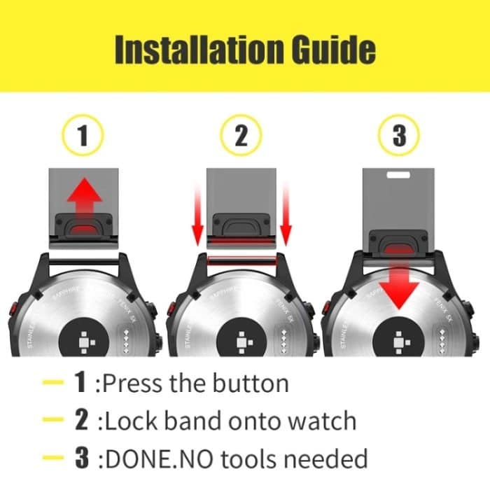 Sportliches zweifarbiges 26-mm-Silikon-Uhrenarmband, For Garmin Enduro 3, For Garmin Fenix 8 MIP 51mm, For Garmin Fenix 8 AMOLED 51mm, For Garmin Fenix 7X Pro 51mm – Bild 6