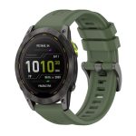 Uhrenarmband aus Silikon mit Stahlschnalle in reiner Farbe, 26 mm, For Garmin Enduro 3, For Garmin Fenix 8 MIP 51mm, For Garmin Fenix 8 AMOLED 51mm