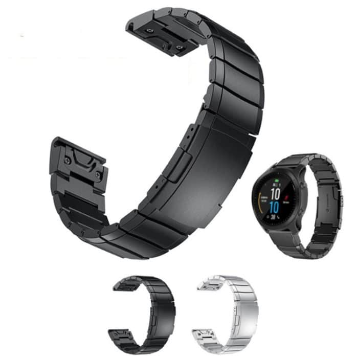 Uhrenarmband aus Edelstahl mit Schildpatt-Optik, 26 mm, For Garmin Enduro 3, For Garmin Fenix 8 AMOLED 51mm, For Garmin Fenix 8 MIP 51mm, For Garmin Fenix 7X Pro 51mm, For Garmin Epix Pro 51mm, For Garmin Instinct 2X Solar, For Garmin Tactix 7 AMOLED... – Bild 3
