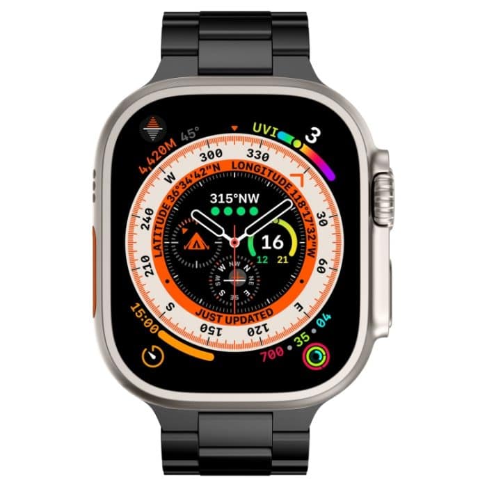 Uhrenarmband aus Titanlegierung mit drei Perlen, For Apple Watch Series 10 46mm, For Apple Watch Series 10 42mm, For Apple Watch SE 2023 44mm, For Apple Watch SE 2023 40mm, For Apple Watch Ultra 2 49mm, For Apple Watch Series 9 45mm... – Bild 8