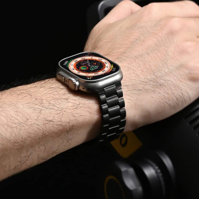 Uhrenarmband aus Titanlegierung mit drei Perlen, For Apple Watch Series 7 41mm, For Apple Watch Series 7 45mm, For Apple Watch Series 6 40mm, For Apple Watch Series 6 44mm, For Apple Watch Series 5 44mm, For Apple Watch Series 5 40mm... – Bild 4