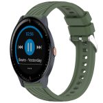 Uhrenarmband aus Silikon mit Streifenstruktur, 20 mm, For Garmin Vivoactive 3 Music, For Garmin Forerunner 55, For Garmin Forerunner 158, For Garmin Forerunner 645 / 645 Music
