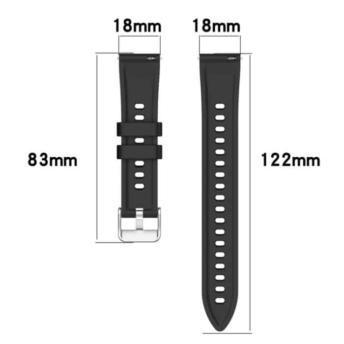 18 mm Silikon-Uhrenarmband mit Streifenstruktur, For Garmin Forerunner 255S, For Garmin Venu 2S, For Garmin Vivoactive 4S, For Garmin Vivomove 3S – Bild 6