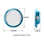 ENKAY Hat-Prince Vollflächige galvanisierte weiche TPU-Hülle mit Displayschutz, For Google Pixel Watch 3 45mm – Bild 5