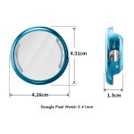 ENKAY Hat-Prince Vollflächige galvanisierte weiche TPU-Hülle mit Displayschutz, For Google Pixel Watch 3 41mm – Bild 5