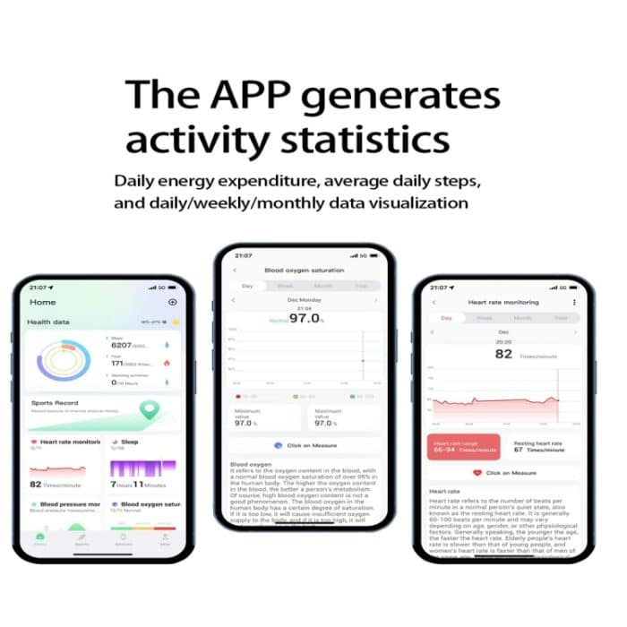 R5 SIZE 10 Smart Ring, unterstützt Gesundheitsüberwachung / mehrere Sportmodi – Bild 7