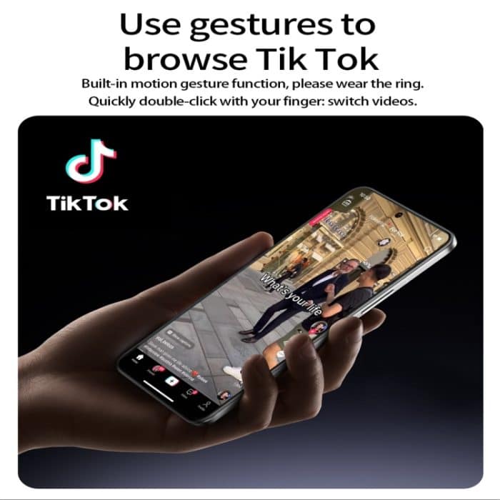 R9 SIZE 11 Smart Ring, unterstützt Gesundheitsüberwachung / Gestensteuerung / somatosensorische Spiele – Bild 3