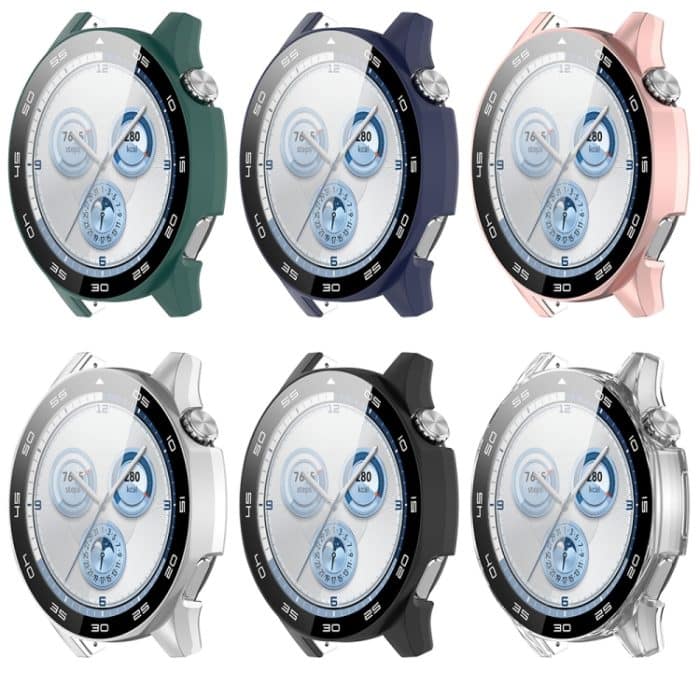 Für Huawei Watch GT 5 46 mm, abgestuftes Uhrengehäuse aus gehärtetem Glas mit integrierter PC-Folie – Bild 4