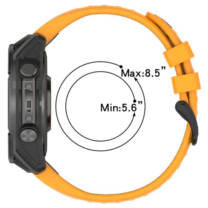 Zweifarbiges 20-mm-Silikon-Uhrenarmband mit Stahlschnalle und Schnellverschluss, For Garmin Fenix 8 AMOLED 43mm – Bild 4