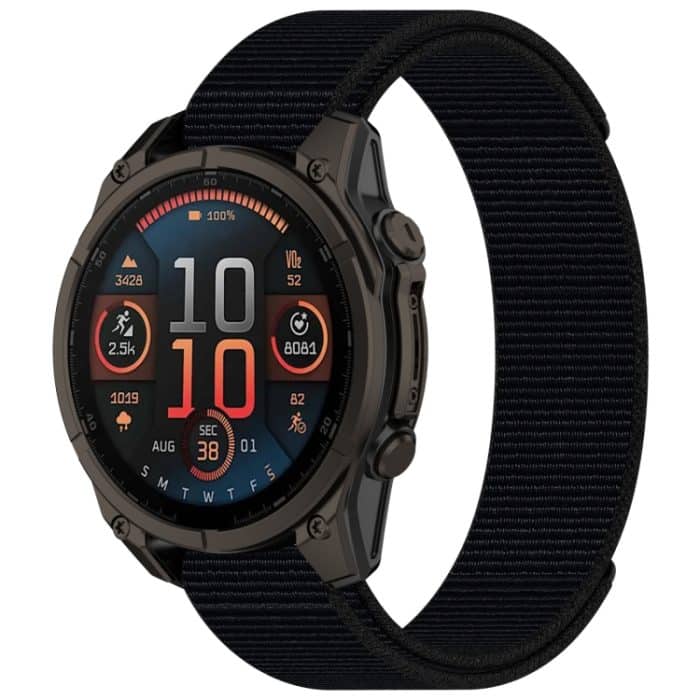 SYA002708501A.jpg 26 mm Uhrenarmband aus Nylon mit Klettverschluss, For Garmin Fenix 8 AMOLED 51mm – Bild 1