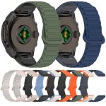 Zweifarbiges 20-mm-Uhrenarmband aus Silikon mit Magnetschnalle und Schnellverschluss, For Garmin Fenix 8 43mm – Bild 3
