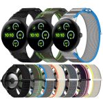 Uhrenarmband aus gewebtem Nylon mit Klettverschluss, For Google Pixel Watch 3 45mm, For Google Pixel Watch 3 41mm – Bild 2