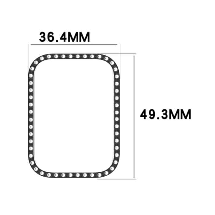 Diamant-PC-Uhrenschutzhülle mit halber Abdeckung, For Xiaomi Smart Band 9 Pro – Bild 3