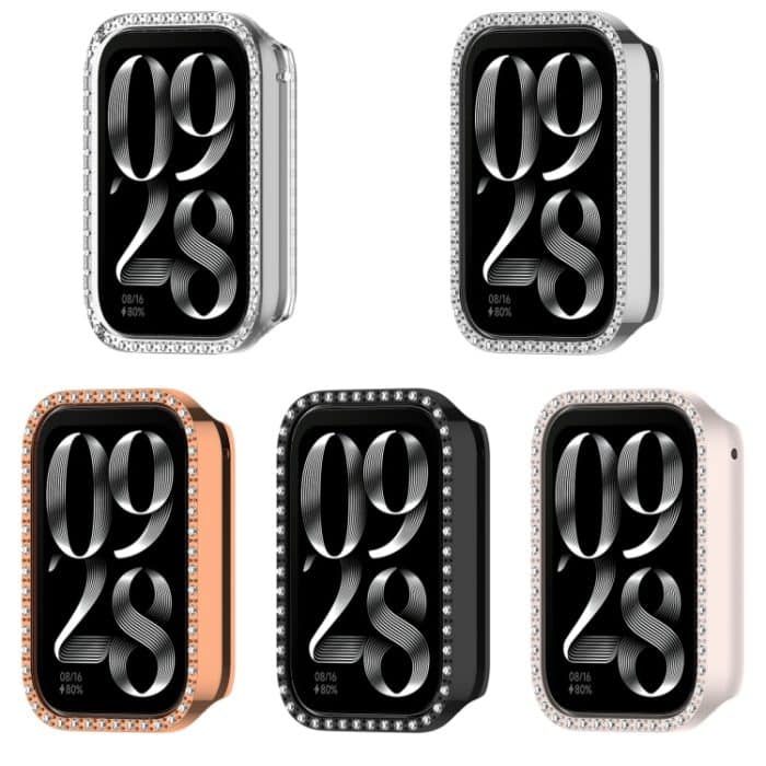 Diamant-PC-Uhrenschutzhülle mit halber Abdeckung, For Xiaomi Smart Band 9 Pro – Bild 4